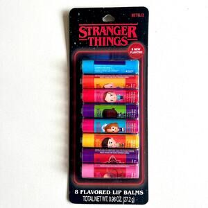 STRANGER THINGS LIMITED EDITION, Lip Balm, 8 Assorted Chapstick Flavors, NWT